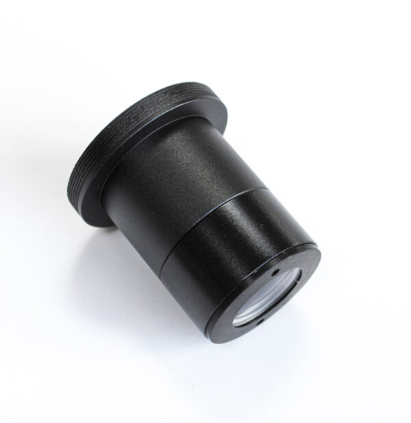 1.25" T-adapter with compact lens to make DSLR cameras get focused image through various telescopes