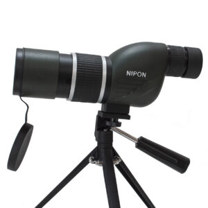NIPON 12-36x50B Compact Spotting Scope. Straight Eyepiece with Twist-Up Eyecup. 12x to 36x Magnification, 50mm Objective Lens