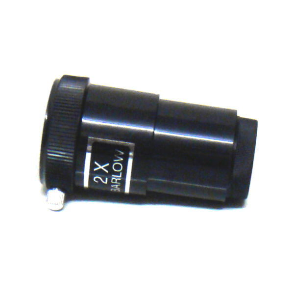 Achromatic Barlow Lens for telescopes, 2x Magnification, 1.25" Fitting