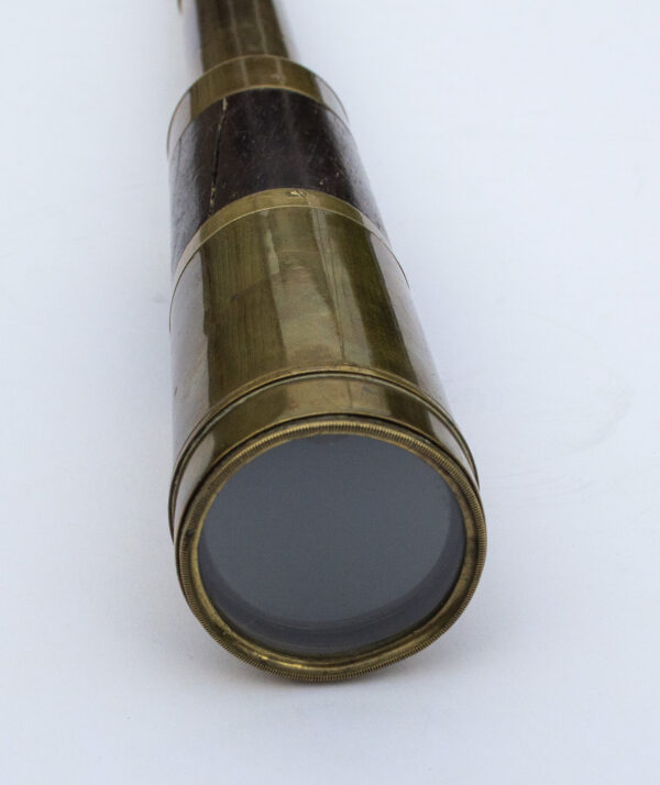 Victorian 3-draw brass and wooden telescope by Field & Son, Birmingham - Image 7