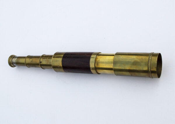 Victorian 3-draw brass and wooden telescope by Field & Son, Birmingham - Image 3