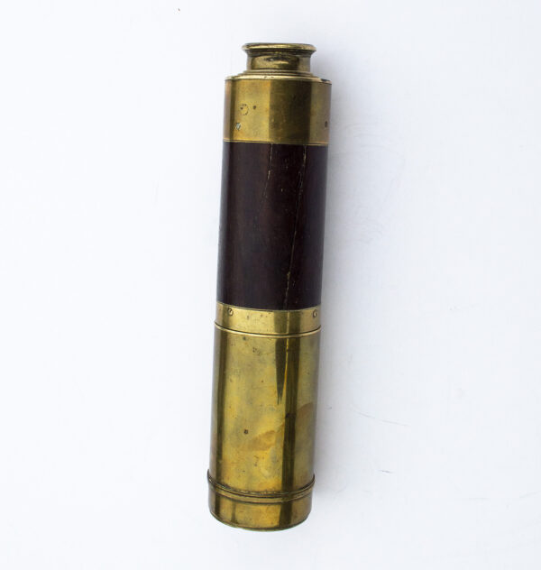 Victorian 3-draw brass and wooden telescope by Field & Son, Birmingham - Image 4