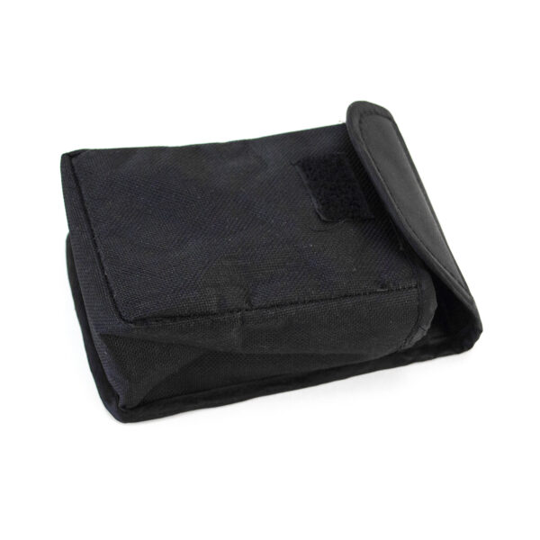 Small soft carry bag / carry case for compact binoculars. 80mm(W)x100mm(H)x55mm(D)