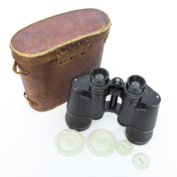 Japanese Marimo 7x50 Vintage Binoculars with Leather Case. Wide 7.1-Degree Field of View - Image 4