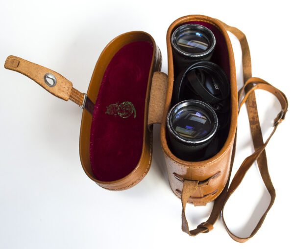 Japanese Mirador 10x40 Vintage Wide Field Binoculars with Leather Carry Case - Image 6