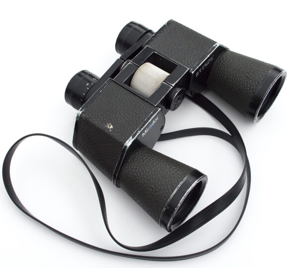 Japanese Mirador 10x40 Vintage Wide Field Binoculars with Leather Carry Case - Image 5