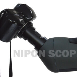 DSLR camera adapter set for connecting DSLR cameras to Nipon 25-125x92 & 25-75x70 spotting scopes