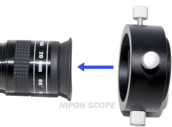 55mm universal camera adapter rings for 1.25" telescope eyepieces. Fit 55mm camera lens filter threads - Image 2