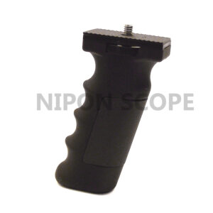 Pistol grip / hand grip handle for compact cameras, monocular or pocket scopes. Standard 1/4"-20 tripod screw