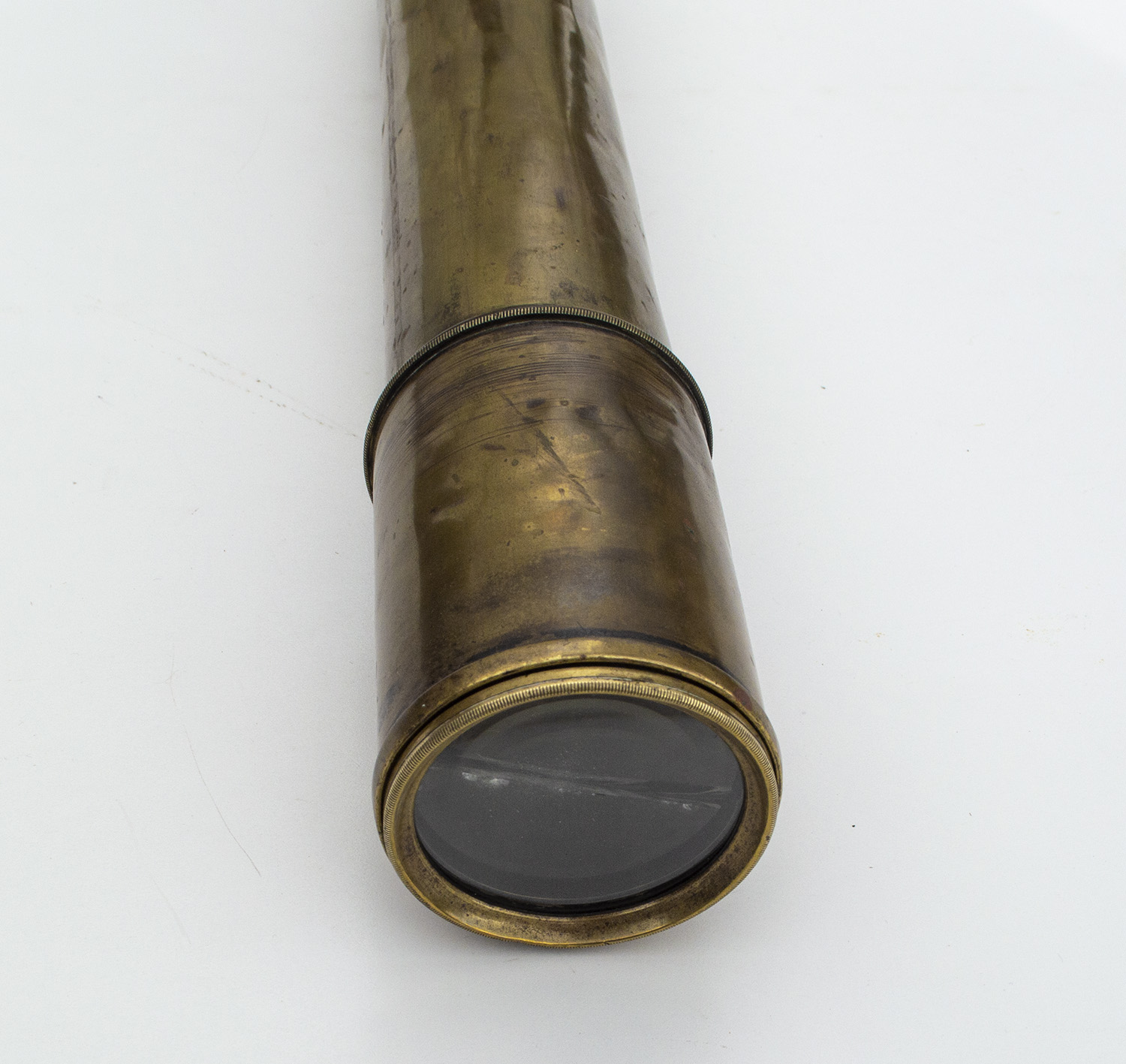Rare antique large powerful TEL F A (Mark V) R & J Beck London 1918 WW1 Brass Telescope. 15x to 25x adjustable magnifications - Image 5