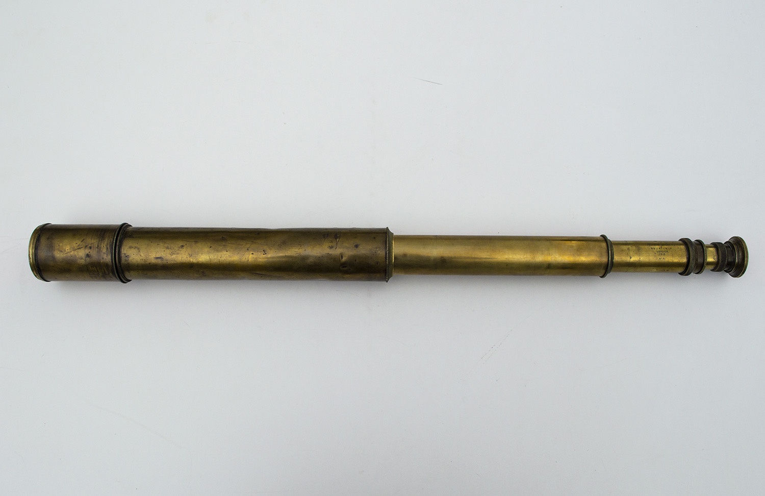 Rare antique large powerful TEL F A (Mark V) R & J Beck London 1918 WW1 Brass Telescope