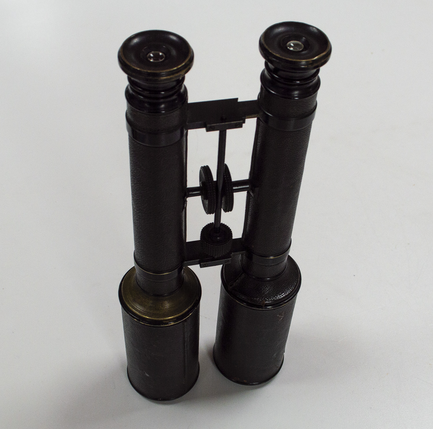 19th Century long barrel brass binocular
