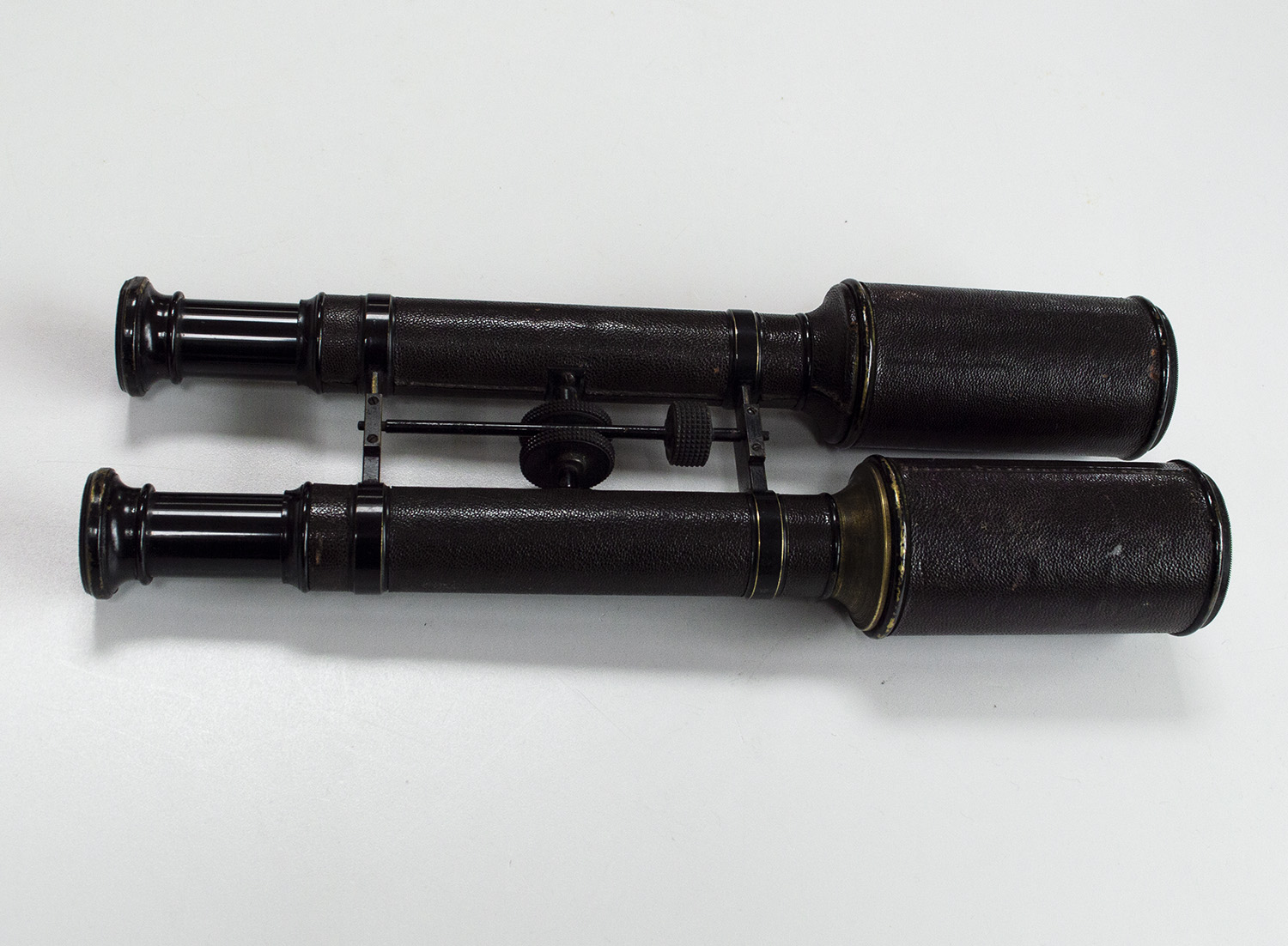 19th Century long barrel brass binoculars. Extremely rare - Image 6
