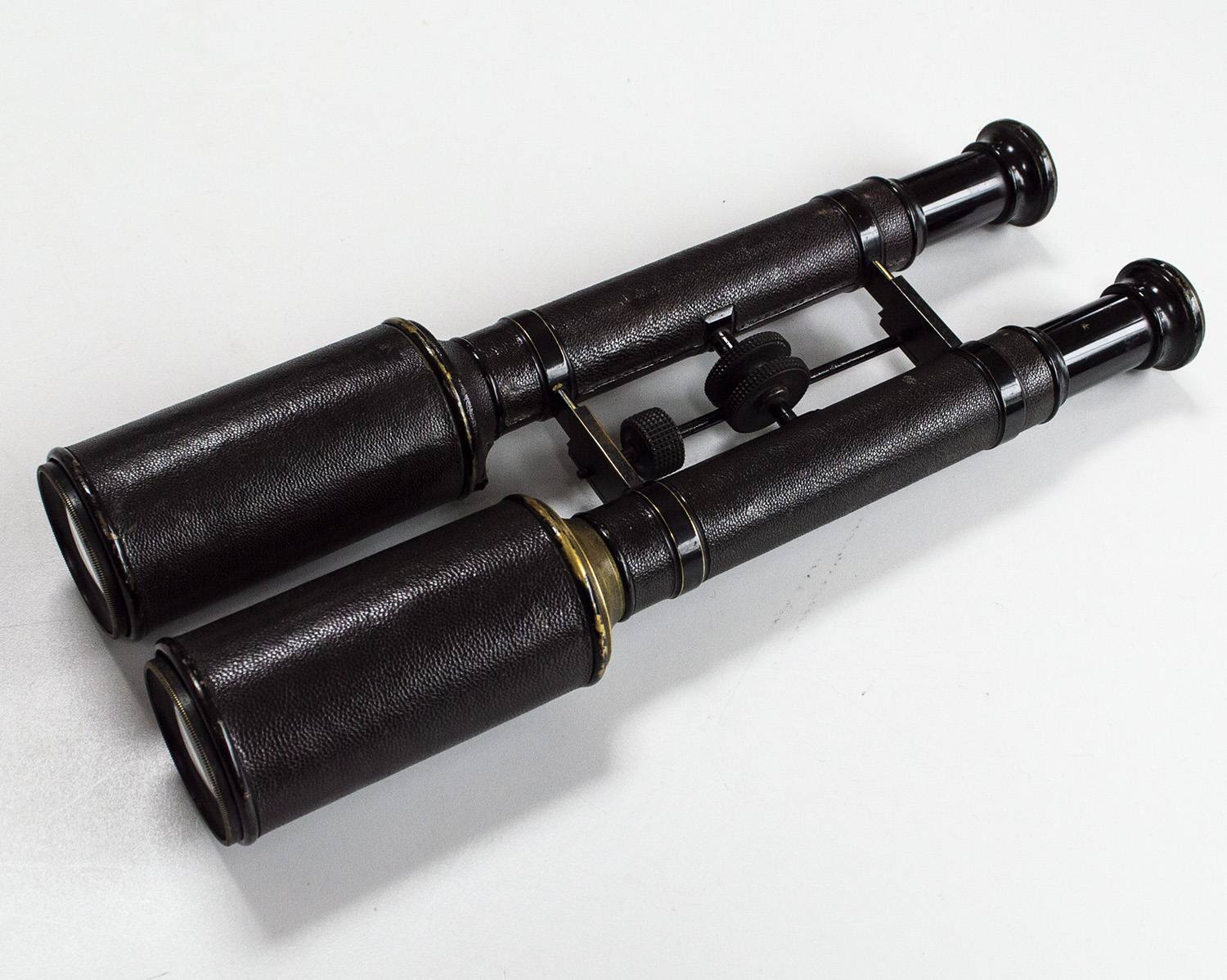 19th Century long barrel brass binoculars. Extremely rare - Image 2