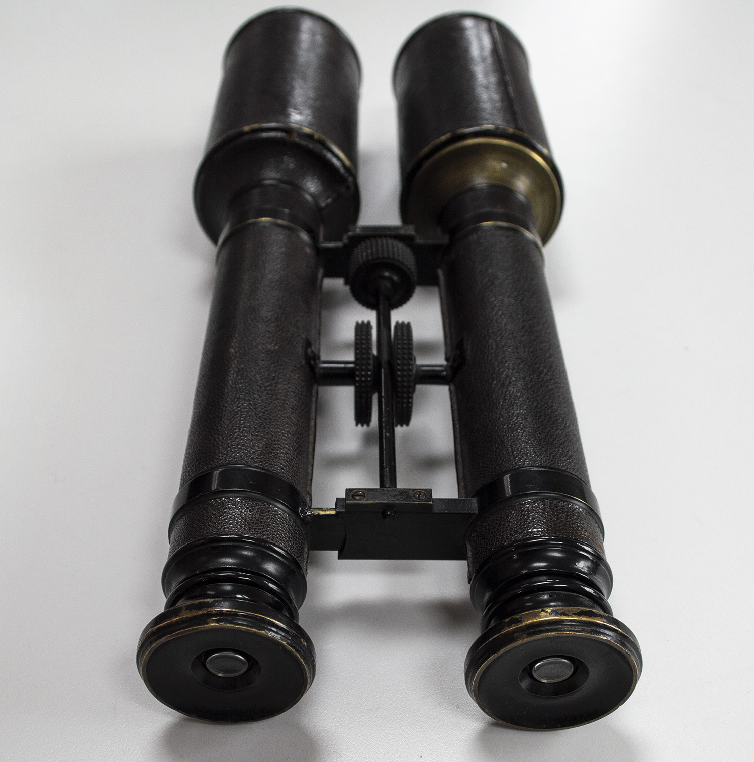 19th Century long barrel brass binoculars. Extremely rare - Image 4