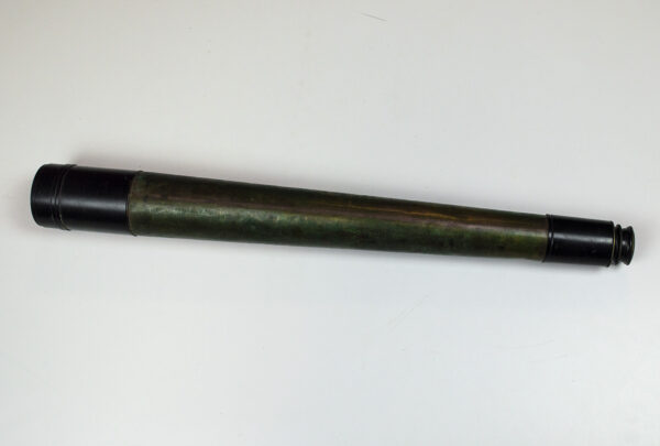 H. Hughes & Son London single draw brass telescope