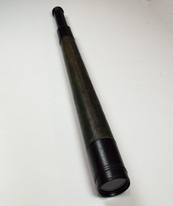 H. Hughes & Son London single draw brass telescope. 62mm objective lens. Approx. 40x - 45x - Image 3