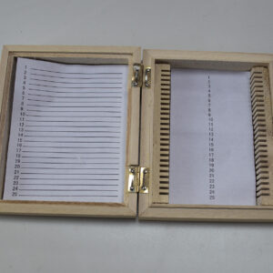 Wooden microscope slide box