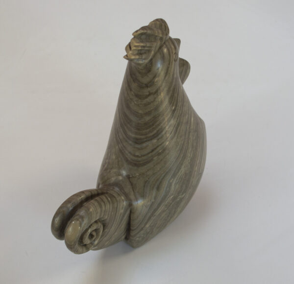 Vintage Heavy Stone Carved Cockerel Sculpture. 26cm / 10.2" Tall - Image 3
