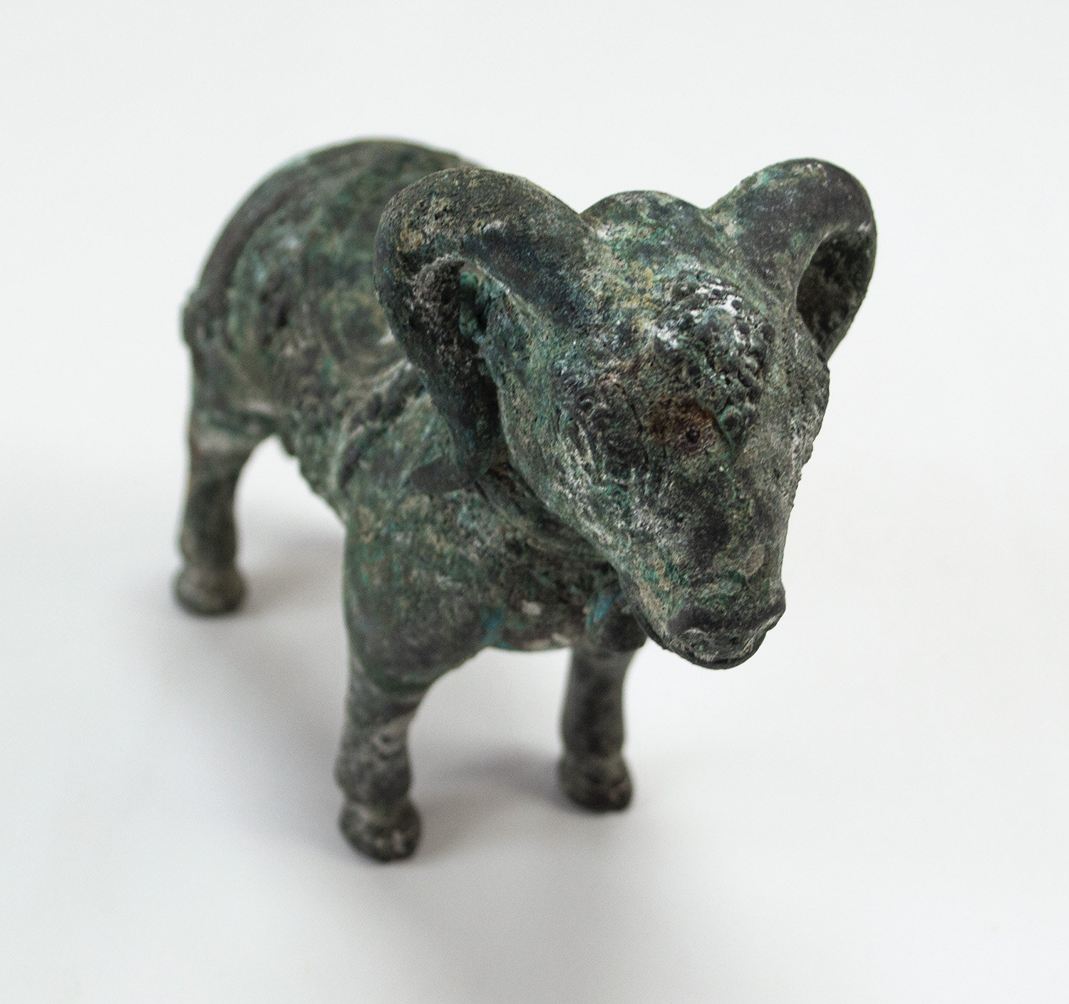 Ancient Bronze Ram Sheep Sculpture. 114mm / 4.5" tall - Image 3