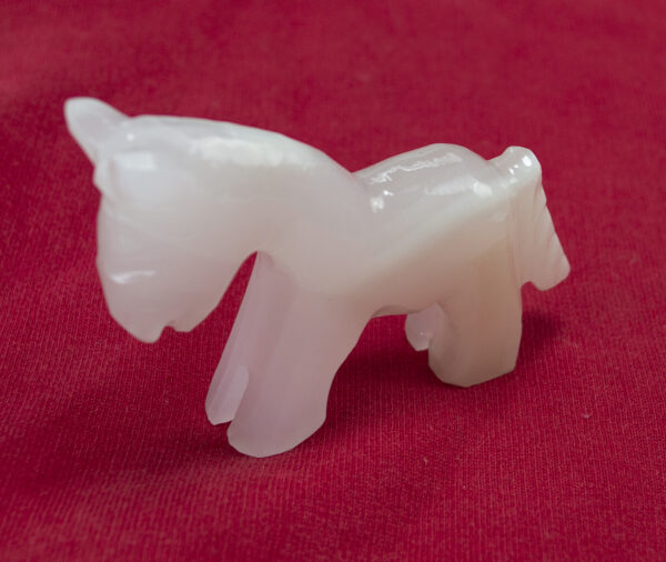 Genuine Onyx Hand Carved Sculpture Horse Paper Weight. 64mm / 2.5" High