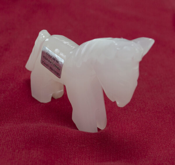Genuine Onyx Hand Carved Sculpture Horse Paper Weight. 64mm / 2.5" High - Image 5
