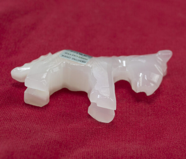 Genuine Onyx Hand Carved Sculpture Horse Paper Weight. 64mm / 2.5" High - Image 4