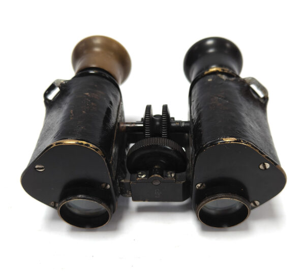German C.P. Goerz Berlin Trieder Binocle 6x military binoculars. Cased. Circa 1890 - Image 2