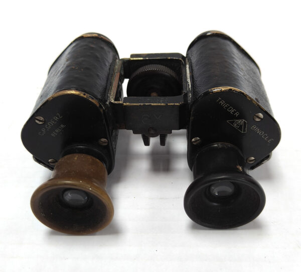 German C.P. Goerz Berlin Trieder Binocle 6x military binoculars. Cased. Circa 1890 - Image 3