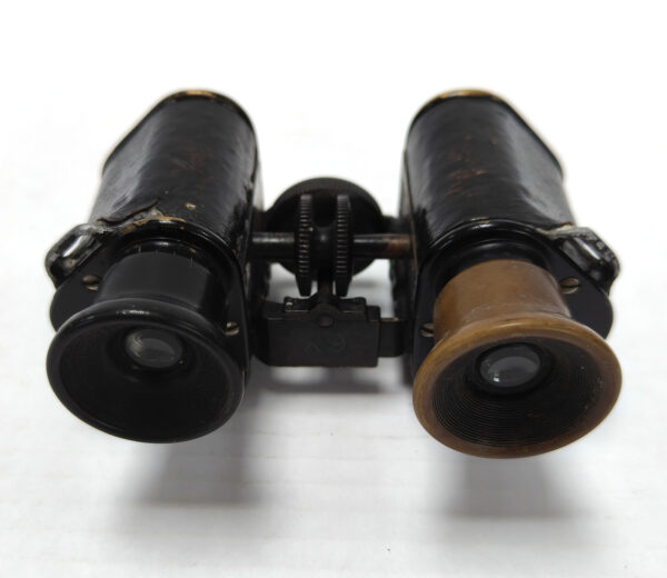 German C.P. Goerz Berlin Trieder Binocle 6x military binoculars. Cased. Circa 1890 - Image 4