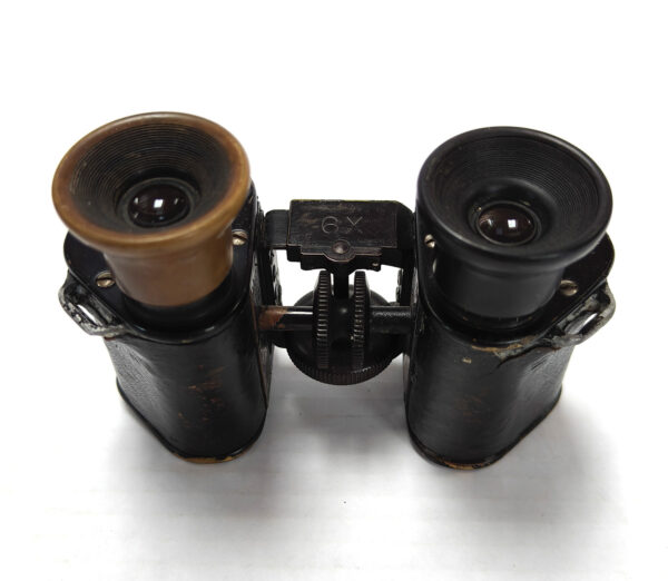 German C.P. Goerz Berlin Trieder Binocle 6x military binoculars. Cased. Circa 1890 - Image 5