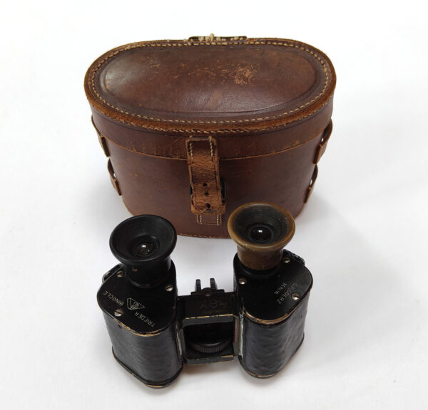 German C.P. Goerz Berlin Trieder Binocle 6x military binoculars. Cased. Circa 1890 - Image 9