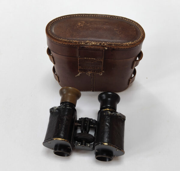 German C.P. Goerz Berlin Trieder Binocle 6x military binoculars. Cased. Circa 1890 - Image 8