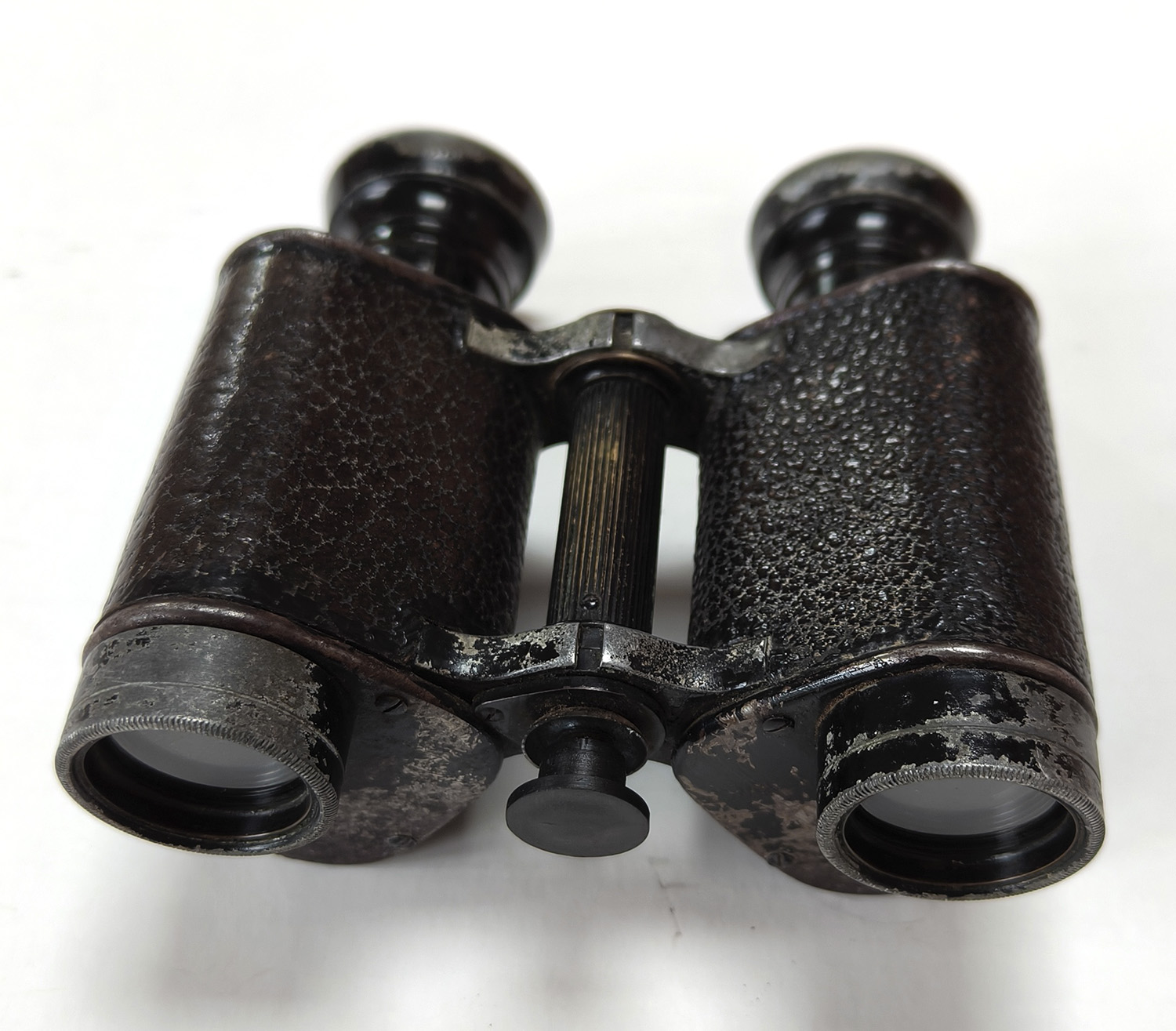 French Huet Paris 7x Extra Lumineuse WWI Binoculars. Individual Eyepiece Focusing - Image 3