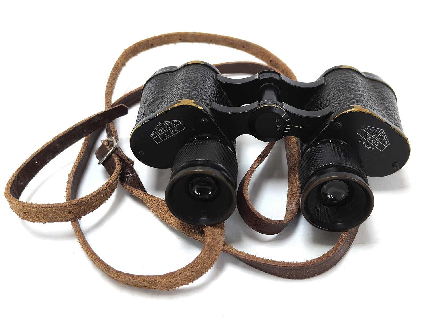 French INDIX 6X24 HUET PARIS 1926 Military Binoculars