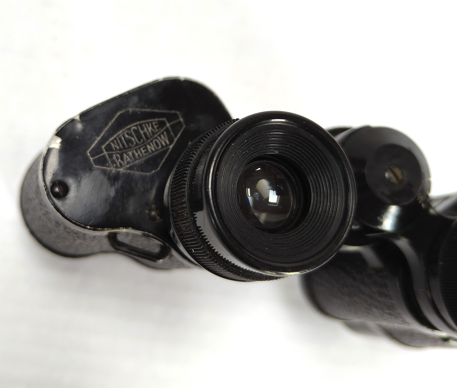 Rare Vintage German Nitschke Rathenow Genira 6x30 Binoculars with Leather Case - Image 6