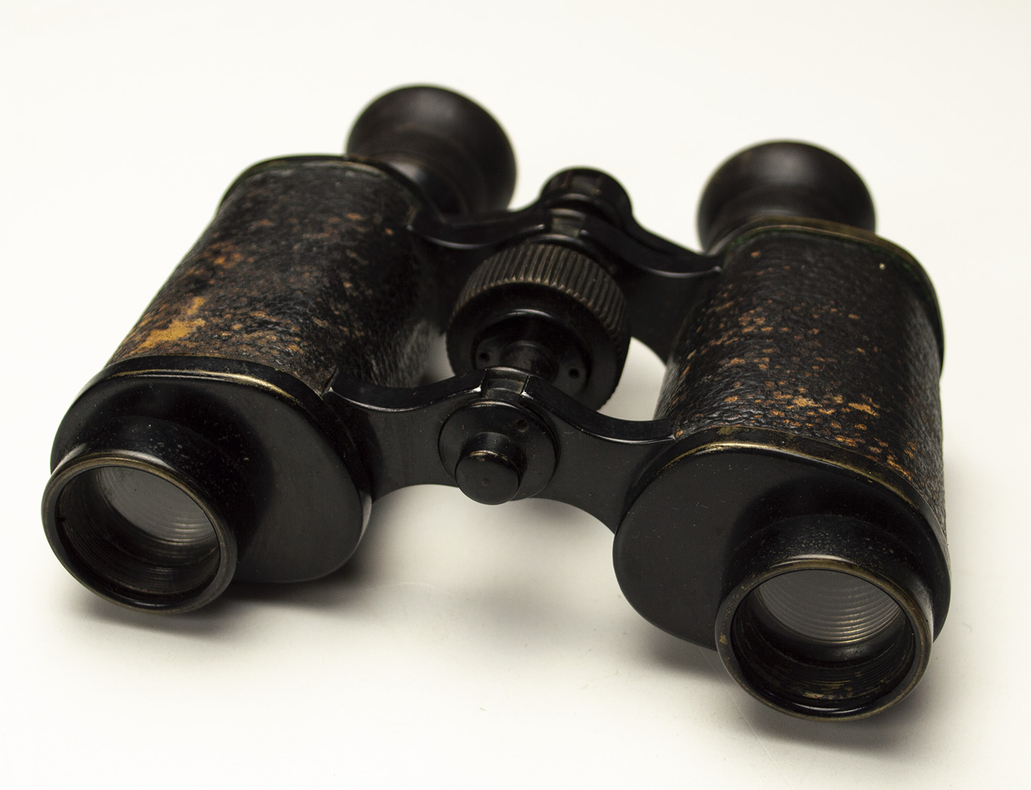 Early 1900s Aitchison London The Imperial 6x Binoculars with leather case. WW1 - Image 3