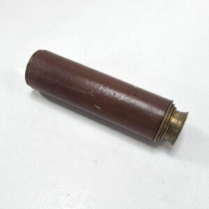Britannic BC & Co. 3-Draw 15x Brass Leather Binding Telescope