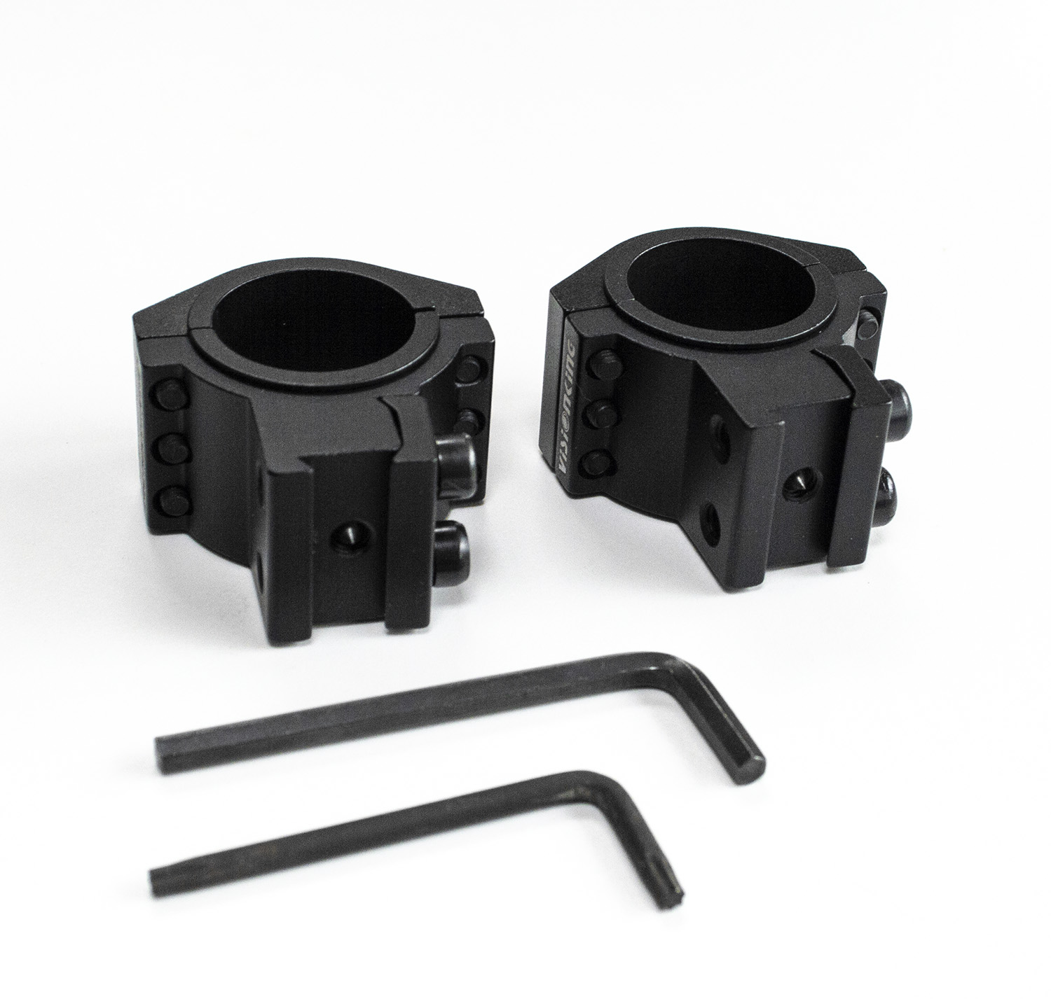 Pair of Riflescope Mounts to Mount 25mm or 30mm Rifle Scopes on 9-11mm (3/8") Dovetail Rail - Image 3