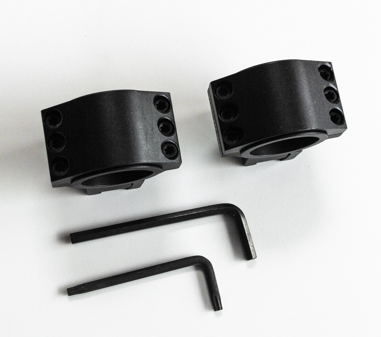 Pair of Riflescope Mounts to Mount 25mm or 30mm Rifle Scopes on 9-11mm (3/8") Dovetail Rail - Image 2