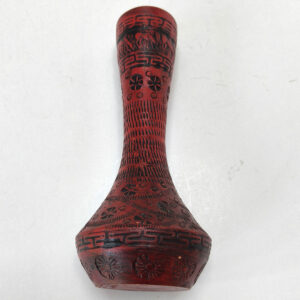 Vintage Hand-Carved Ceramic Vase