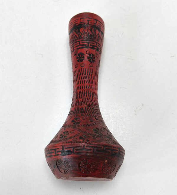 Vintage Hand-Carved Ceramic Vase