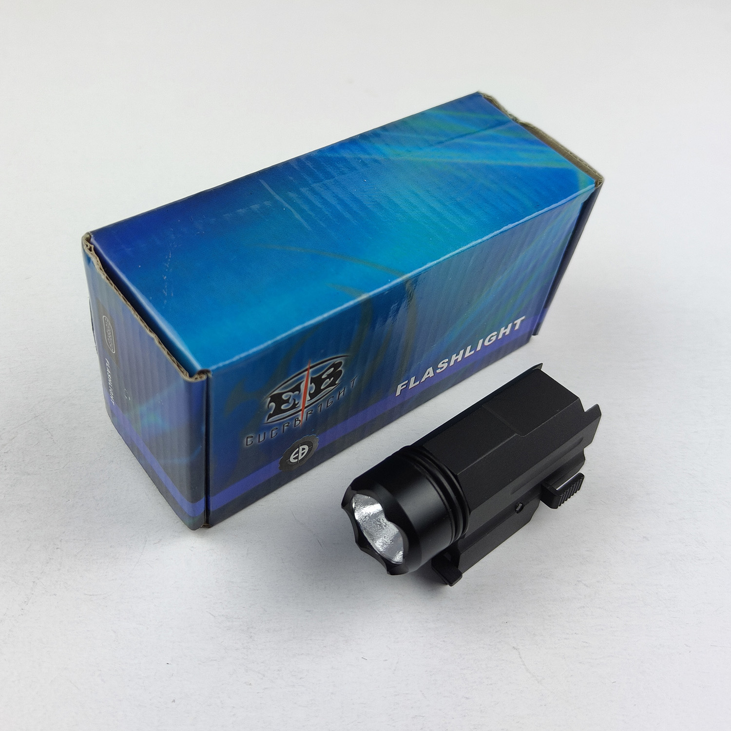 Tactical Flashlight with 20mm Dovetail Rail Mount - Compact LED Weapon Light - Image 7