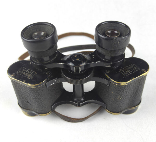 Vintage Britex Luminous 8x Binoculars by Groos Ltd. London. Leather Case Included - Image 3