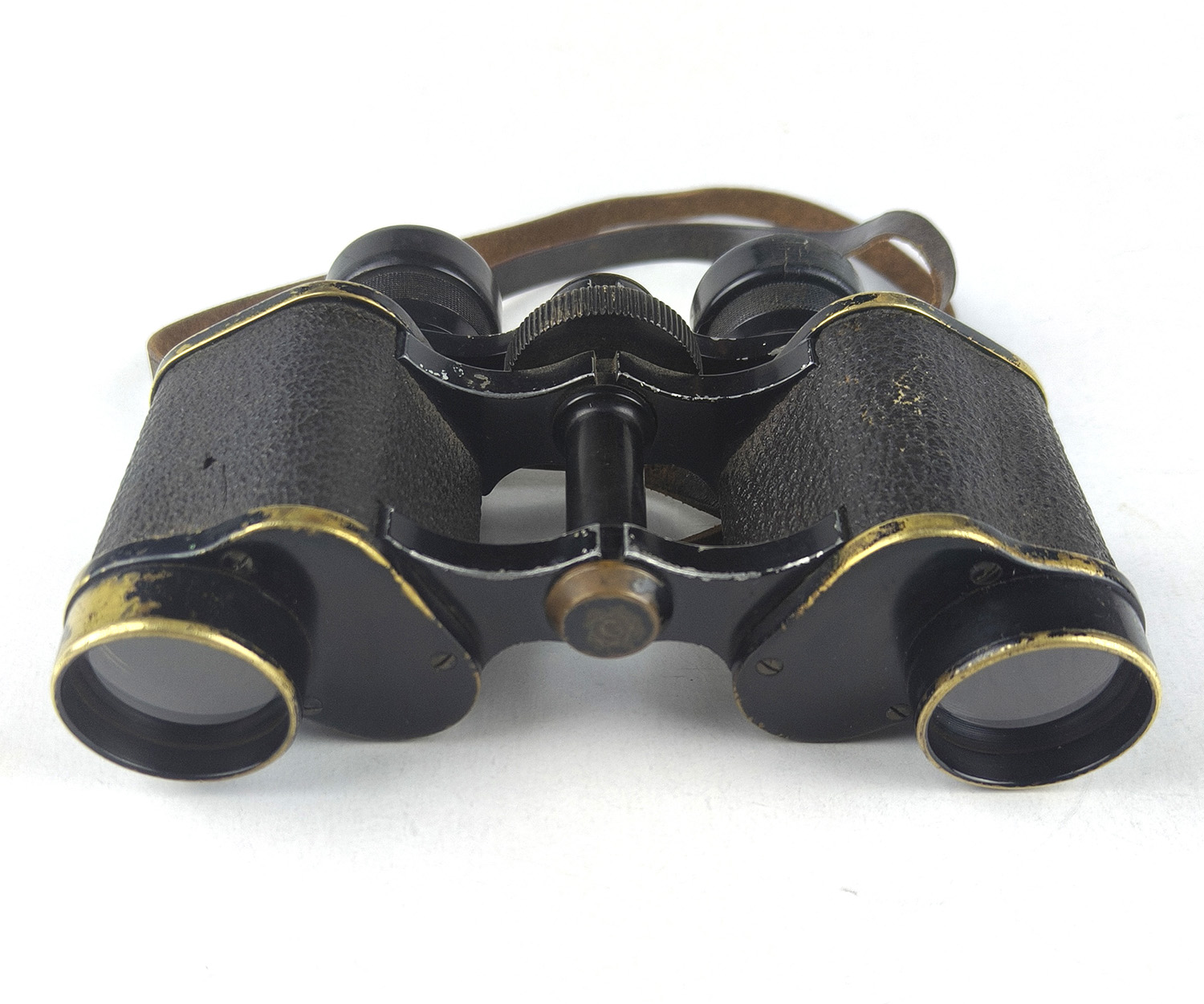 Vintage Britex Luminous 8x Binoculars by Groos Ltd. London. Leather Case Included - Image 4