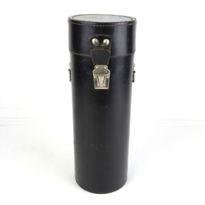 lack Leather Cylindrical Storage Case for Telescope or Camera Lens