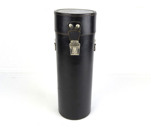 lack Leather Cylindrical Storage Case for Telescope or Camera Lens