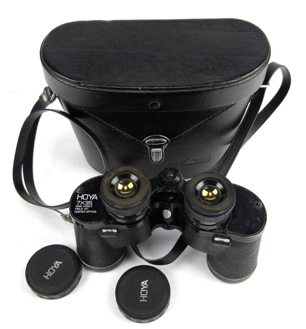 Vintage Japan HOYA 7x35 Wide Angle Binoculars