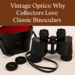 Vintage binoculars post logo
