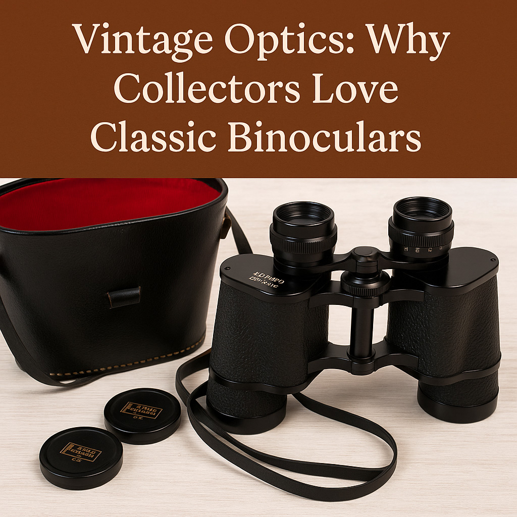 Vintage binoculars post logo